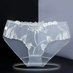 Sexy Transparent Women's Panties Super Thin Breathable Perspective Brief Underwear For Women Floral Mesh Female Lingerie Panty