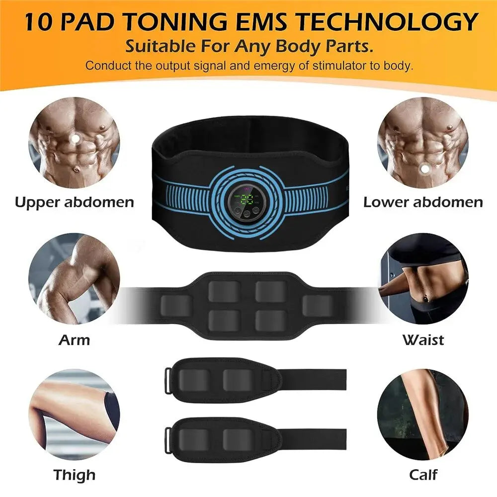 Brangdy EMS Toning Belt – Abdominal & Body Muscle Stimulator