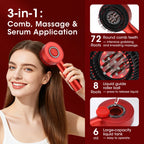 AFDEAL Electric Scalp Massager & Serum Applicator with Red Light