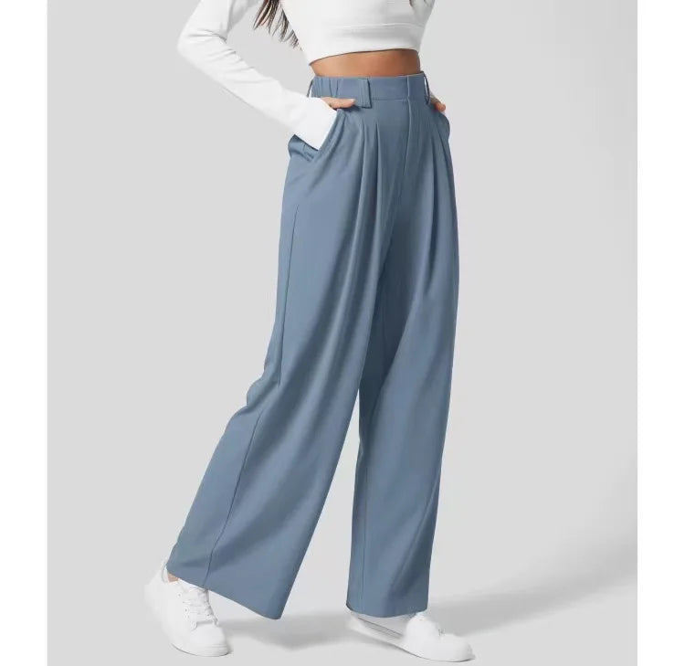 Women's High-Waisted Wide Leg Trousers