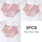3PCS/set Women's menstrual briefs large flow postpartum water absorption leakproof briefs women's pure cotton menstrual briefs