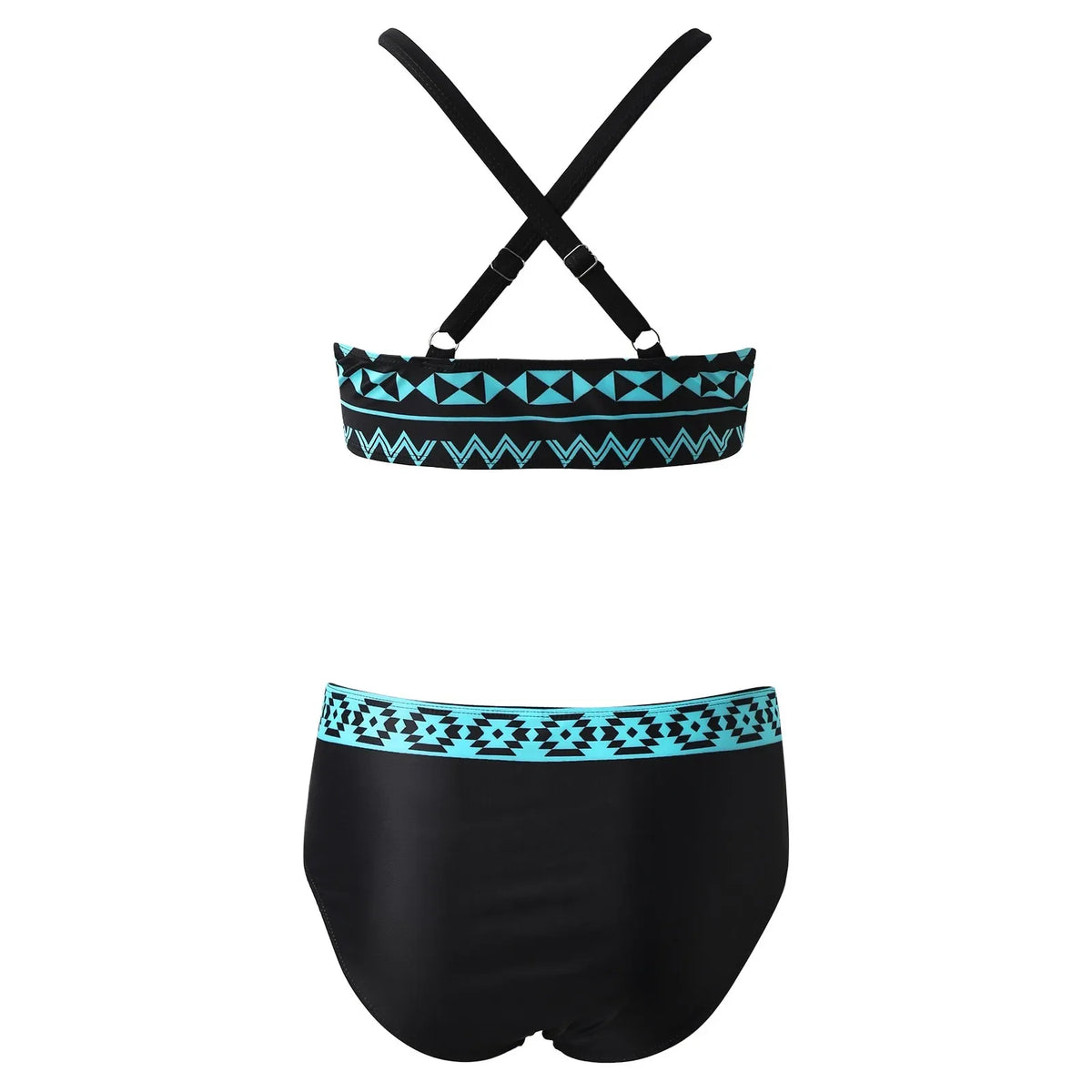 Women Two Piece Tummy Control Womens High Waisted Bikini Swimsuits High Rise Two Piece Bathing Suits Bikinis De Mujer 2025