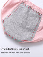 4Pcs Women's Menstrual Panties Physiological Pants Leak Proof Underwear Ladies Period Panty High Waist Cotton Briefs Lingerie