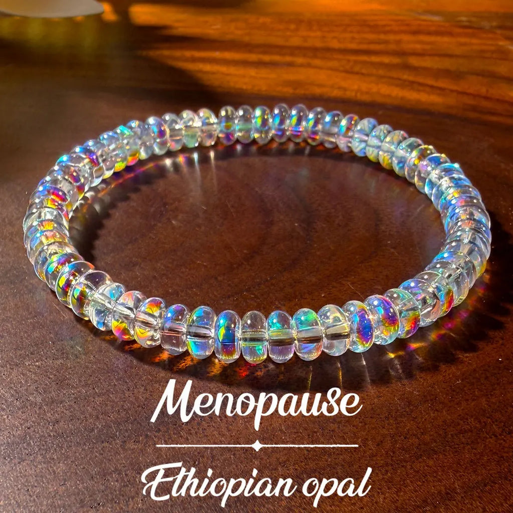 Natural Ethiopian Opal Stretch Bracelet – Women’s Wellness Jewelry