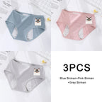 3PCS/set Women's menstrual briefs large flow postpartum water absorption leakproof briefs women's pure cotton menstrual briefs