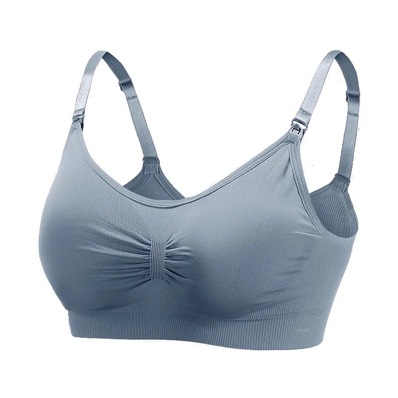 High Quality Maternity Nursing Bras Cotton Breastfeeding Pregnant Underwear Seamless Large Size Breathable Bra Push Up