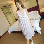 YINSILAIBEI Large Sexy Night Dress Ice Silk Satin Sleepwear Female Nightgown Women Sleeping Dresses Plus Size Night Shirts