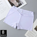 FallSweet 8PCS Anti-See-Through Ice Silk Breathable Seamless Panties for Woman Soft Breathable Underwear Sexy Female Lingerie