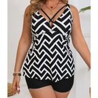 L-5XL Plus Size High Waist Bikini Women's Push Up Large Size 3XL 4XL Swimsuit Summer Mujer Tummy Control Swimwear Bikini Sets