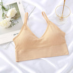 Sexy Seamless Bras For Women Padded Underwear U Backless Bralette Sleep Top Camis Cotton Wireless Fitness Bra Lingerie