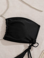 Sexy Bandage Bikini Set Women Two-Piece Swimsuit 2024 Trend Strappy Biquini Swimwear For Lady Beachwear Female Clothing