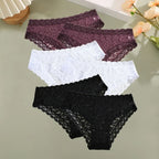 6PCS/Set Women Sexy Lace Panties Low Waist Briefs Hollow Out Comfortable Breathable Lingerie Floral Embroidery Ladies Underpants