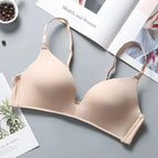Ultra Thin Sexy Ice Silk Wireless Bra For Women Sexy Gather Underwear Push Up Simple Lingerie Seamless Brassiere Bralettle