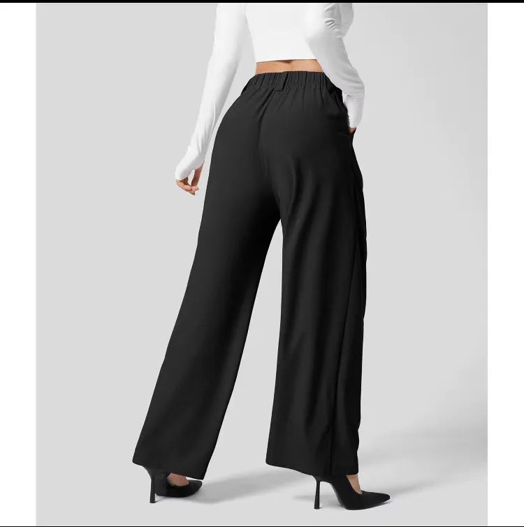 Women's High-Waisted Wide Leg Trousers