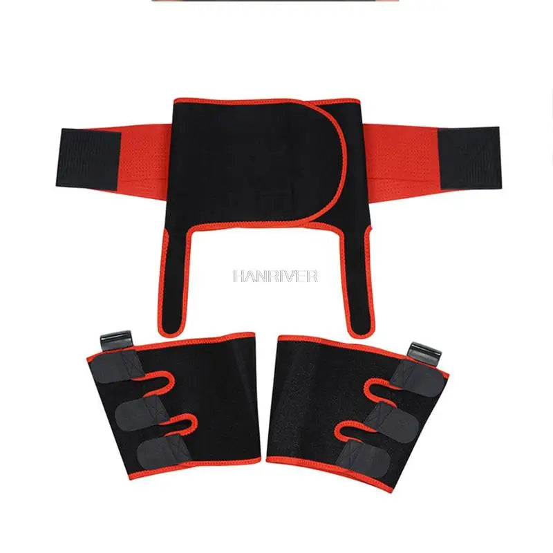 3 in 1 waist and thigh trimmer Double Compression Belt Leg Support Sweat Sauna Effect Neoprene Waist Trainer Butt Lifter Workout