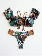 RUOTONGSEPT New Push Up 2024 Bikini Set Women Swimsuit Ruffle Biquini Swimwear Sexy Brazilian Ribbed Beachwear Bathing Suit