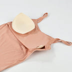 Sexy Summer Sleeveless T-Shirt  Spaghetti Strap Cropped Tank Top with Built-in Bra Fashion Solid Color Sporty Camisole