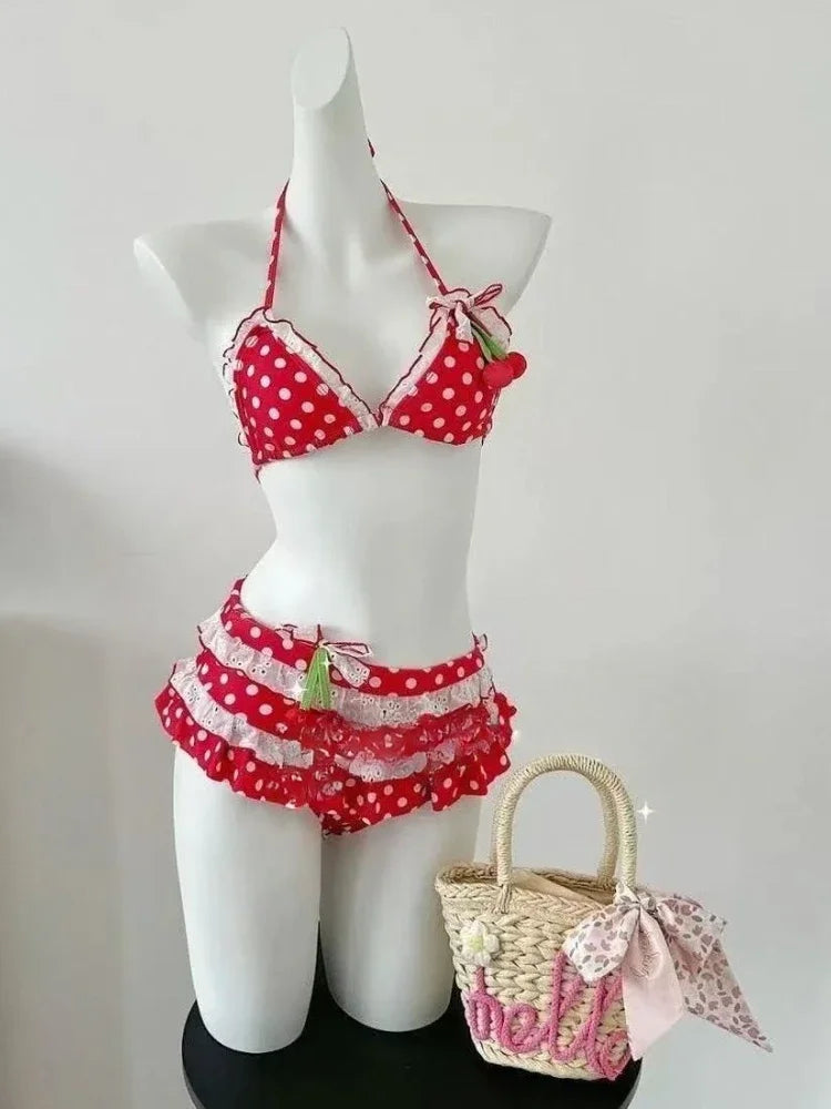 Trendy Ladies High Waisted Bikini Set Tummy Control Swimwear Breathable Quick Dry Stylish Beachwear Pool Party Outfit 2026 New