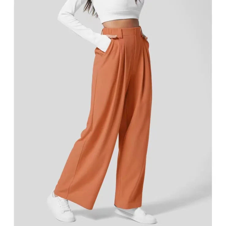 Women's High-Waisted Wide Leg Trousers