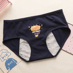 Cute Cartoon Menstrual Girls Period Underwear Leak Proof Panties Menstrual Panties for Teenager Leakproof Physiological Panties