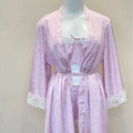 Bridal Kimono Robes Only Beautiful Sexy Pajamas Women's Bathrobe Pure French High Quality Nightgown Lace Mesh Bow Dressing Gowns
