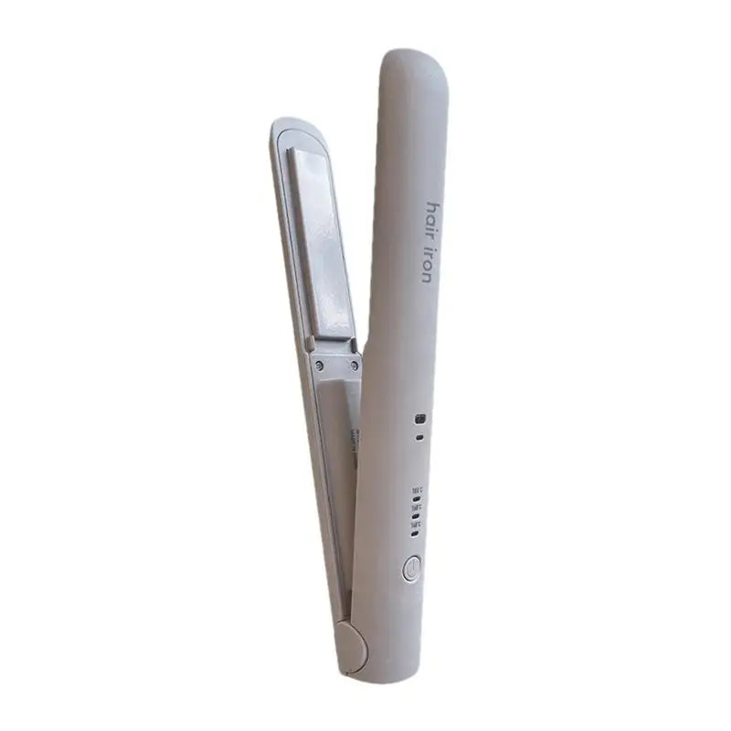 Mini Hair Straightener Flat Iron Ceramic Curling Short Hair Portable