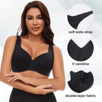 Sheroine Plus Size Underwire Bra Minimizer, Full Coverage Seamless Unlined Bras for Women Unpadded Everyday Support Comfort