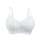 FallSweet Classical Red Plaid Push Up Bra for Women Seamless Wireless Bralette Female Invisible Brassiere Small Breasts Lingerie