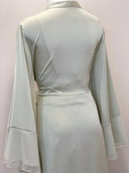 Bridal Kimono Robes Only Beautiful Sexy Pajamas Women's Bathrobe Pure French High Quality Nightgown Lace Mesh Bow Dressing Gowns
