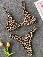 Sexy Neon V-bar Underwired Bikini 2025 Female Ribbed Swimsuit Women Thong Swimwear Two-pieces Bikini set Push up Bathing Suit