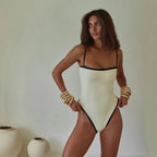 Woman Swimwear 2024 High Waist Bikinis Shorts Women's Swimsuit Luxury Ribbed Two-piece Bathing Suits Summer Bikini Set Swim Suit