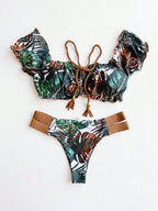 RUOTONGSEPT New Push Up 2024 Bikini Set Women Swimsuit Ruffle Biquini Swimwear Sexy Brazilian Ribbed Beachwear Bathing Suit