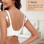Seamless Wireless Supportive Bra Push Up Comfort Soft No Underwire Full Coverage T-Shirt Bra Plus Size Underwear