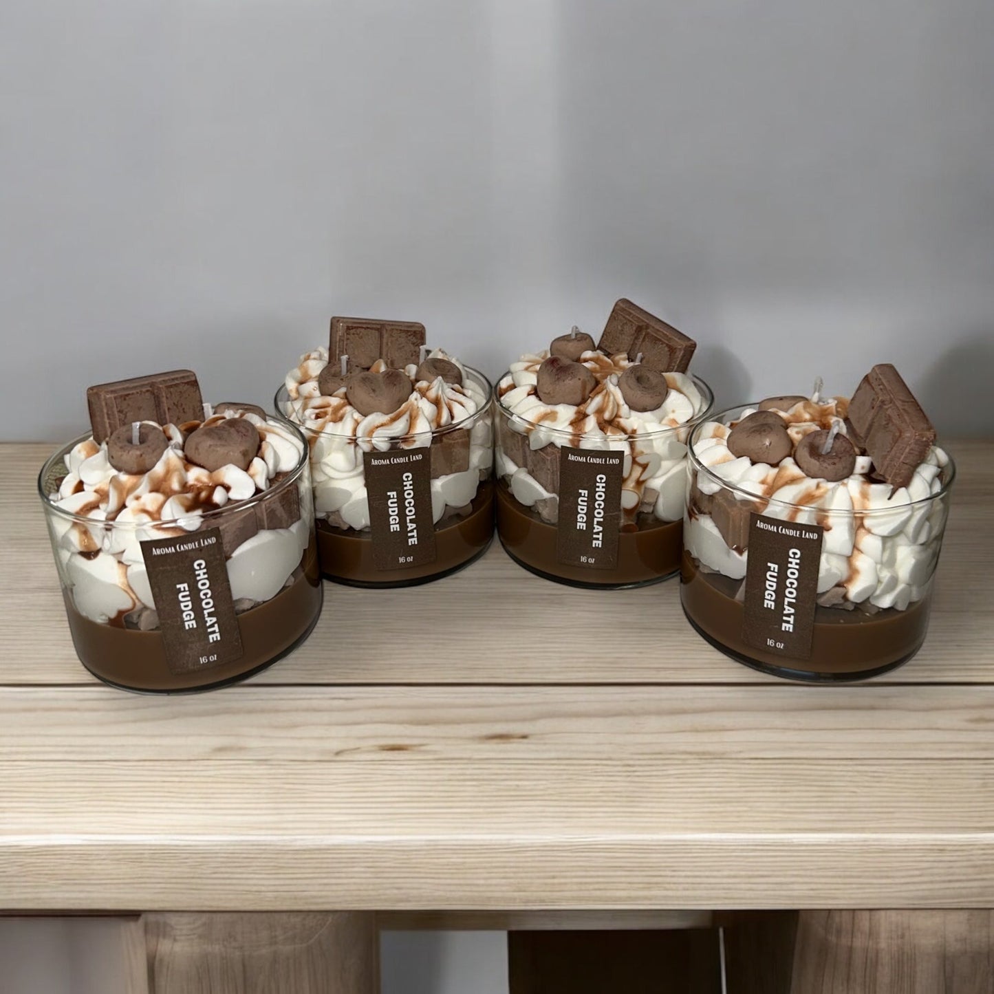 Chocolate Fudge Decorative Candle