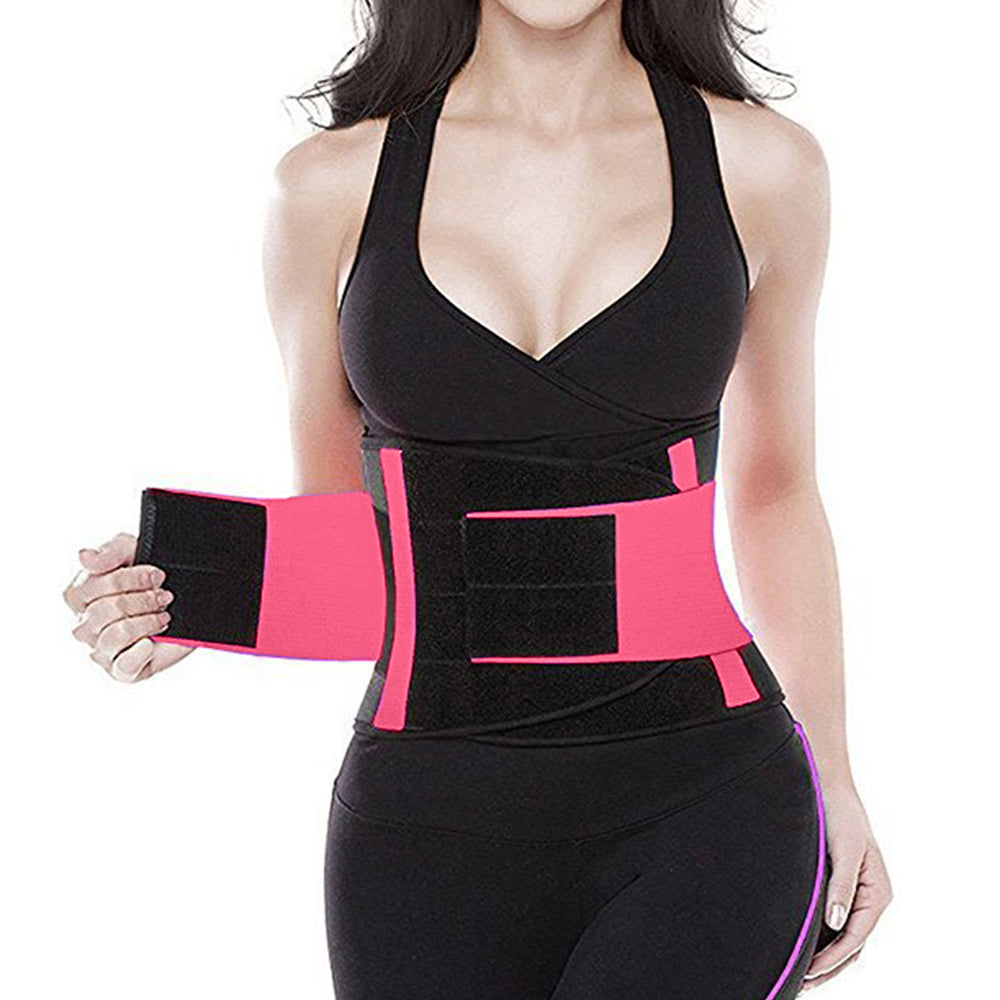 Women Body Shapers Waist Cincher Trimmer Pink XL