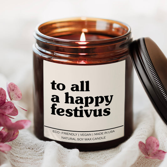 To All A Happy Festivus Candle