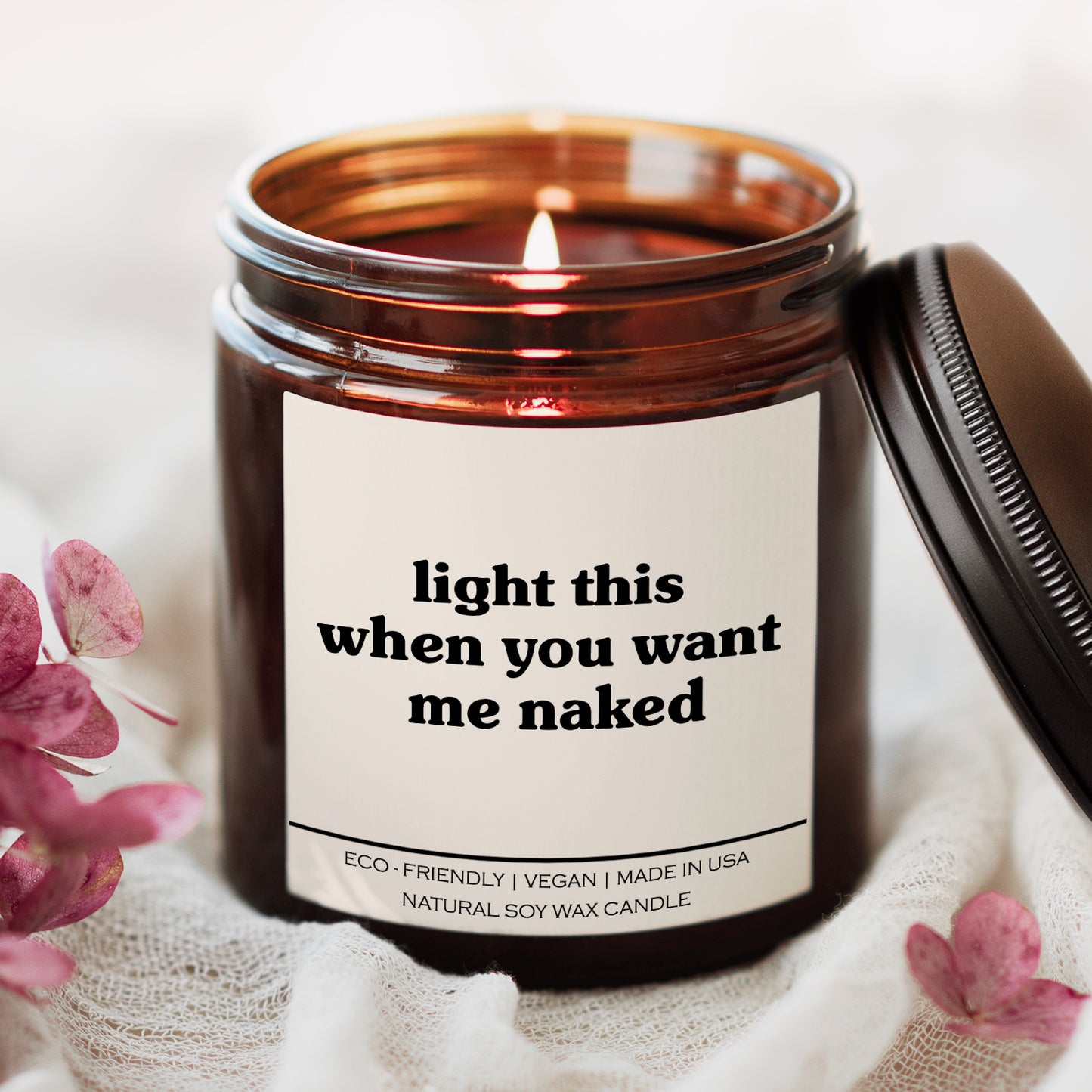 Light This When You Want Me Naked Candle