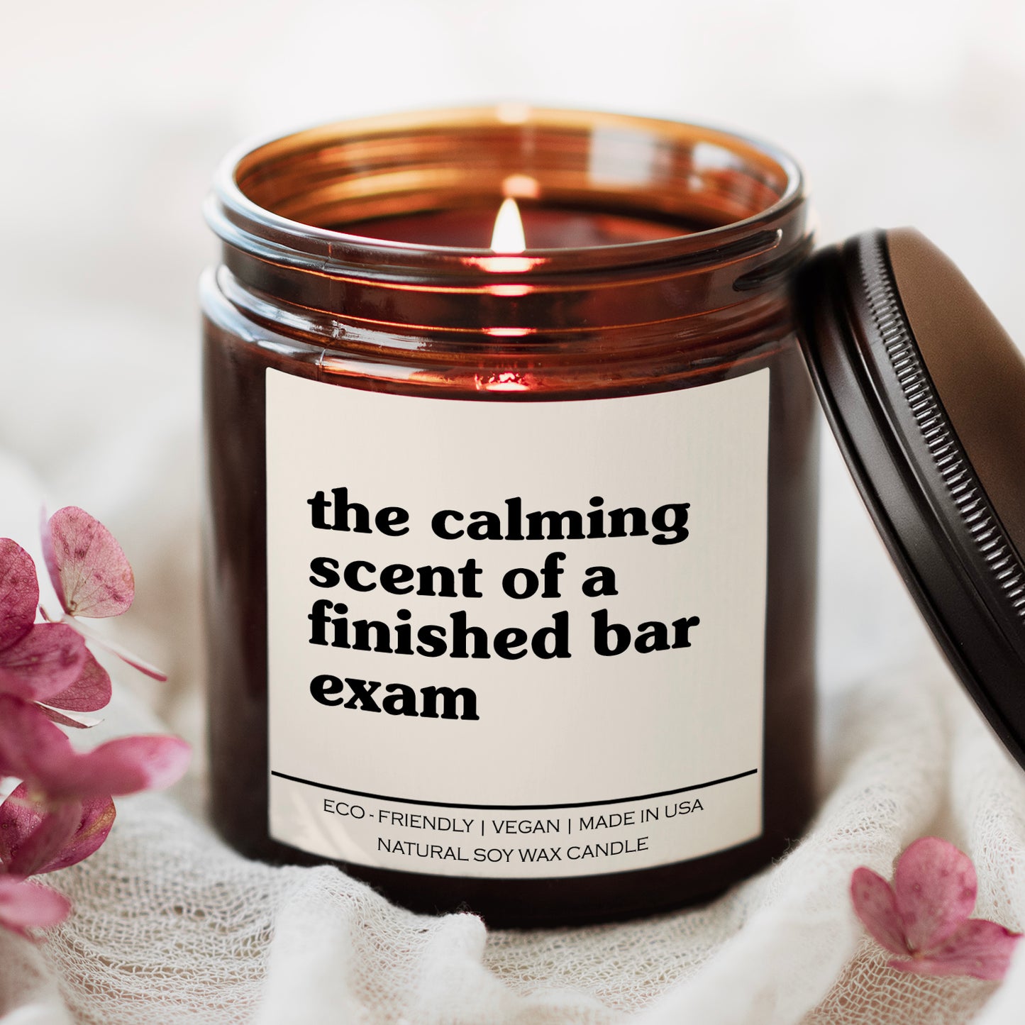 The Calming Scent Of A Finished Bar Exam Candle