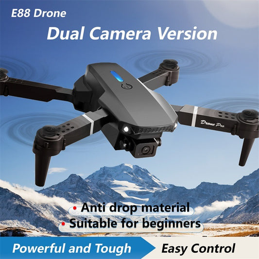The E88 dual-camera drone