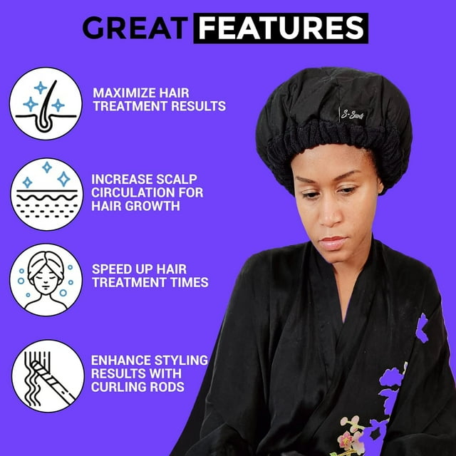 Heat Cap For Deep Conditioning - Microwave Heated Hair Cap With