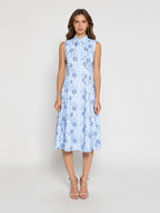 Gracia Fashion Women's Embroidery Flower Sleeveless Dress