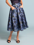 Gracia Fashion Women's Floral Print Organza Skirt