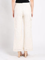 Gracia Fashion Women's Lace Print Cargo Long Pants