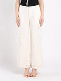 Gracia Fashion Women's Lace Print Cargo Long Pants