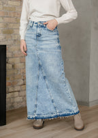 Mina Denim Maxi Skirt