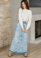 Mina Denim Maxi Skirt