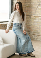 Mina Denim Maxi Skirt