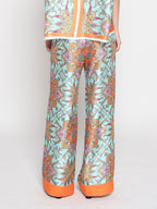 Gracia Fashion Women's Paisley Print Wide Leg Pants
