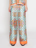 Gracia Fashion Women's Paisley Print Wide Leg Pants