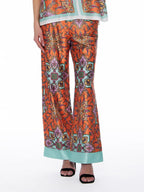 Gracia Fashion Women's Paisley Print Wide Leg Pants